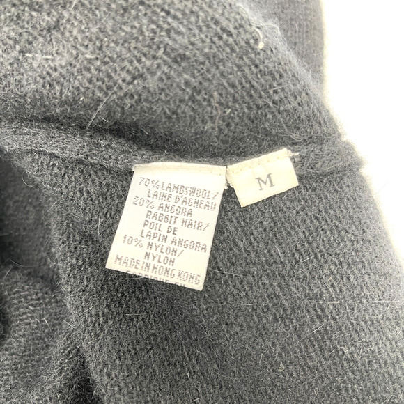 VTG Marisa Christina Cardigan Sweater Womens Medium Lambswool Angora Beaded Glam - Picture 5 of 6